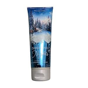 Bath & Body Works Sparkling Nights Ultra Shea Body Cream - Blue and White